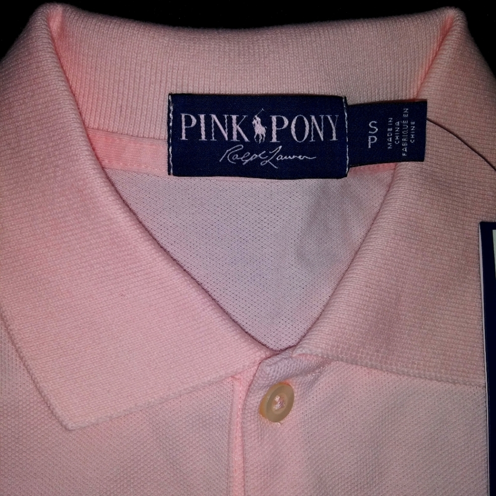 Brand new polo shirt, light pink
